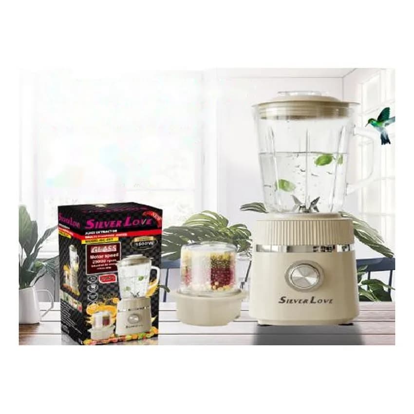 Şüşə qablı blender və üyüdücü 2-si 1-də, 1,5 l, şəkil 1