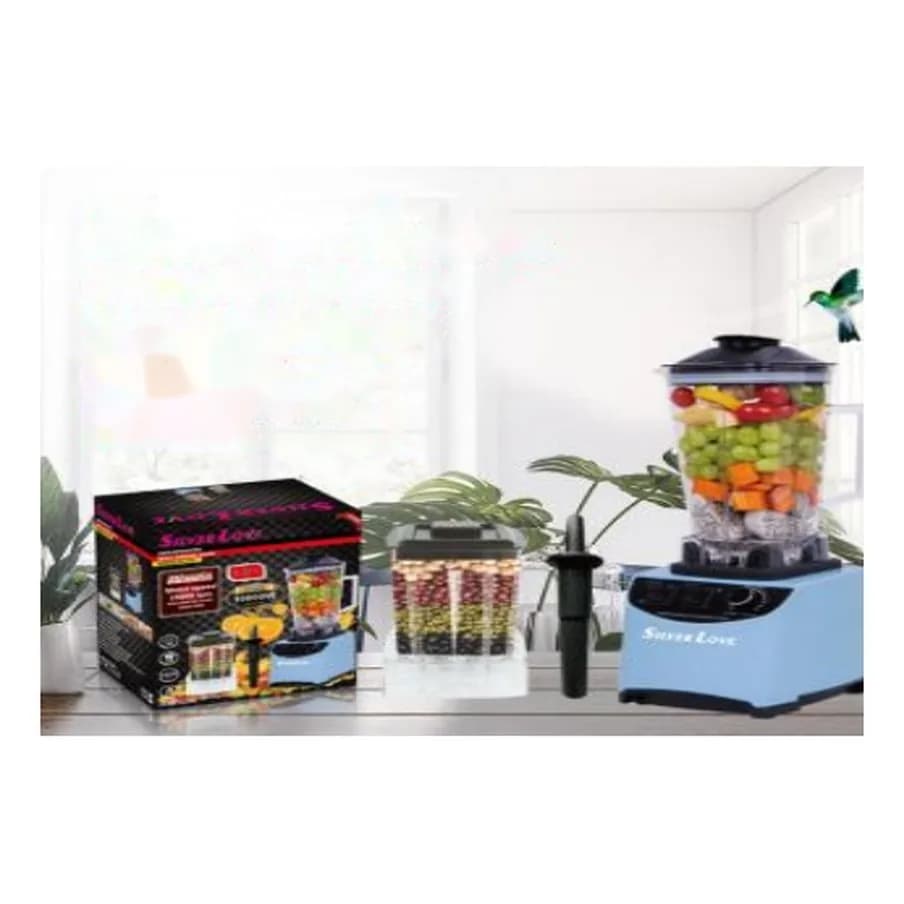 Güclü blender 2-si 1-də, 2,5 l, mavi, şəkil 1