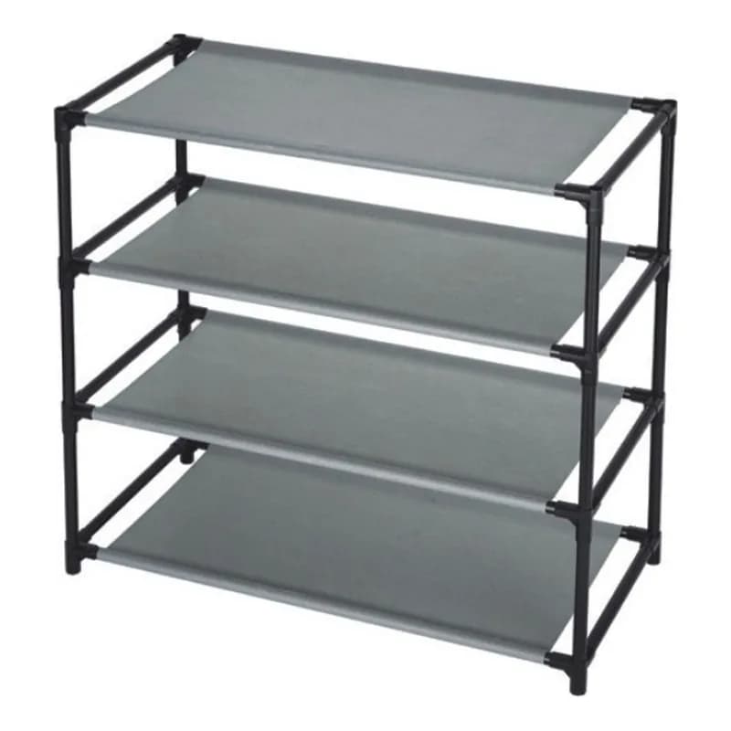 4 mərtəbəli parça rəfli ayaqqabı rəfi, 59 x 28 x 67,5 sm, şəkil 1