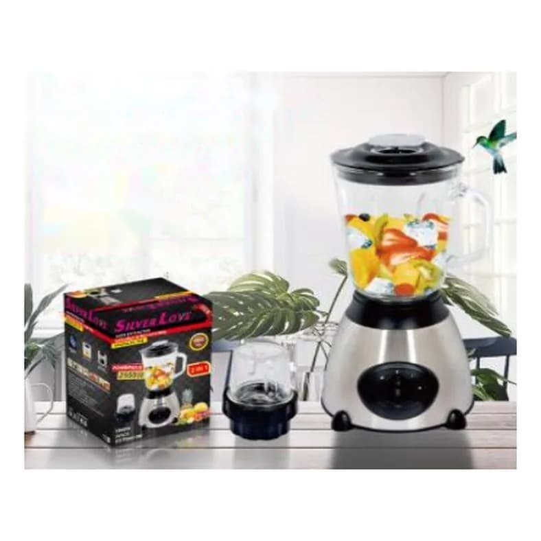 Şüşə qablı blender, 1,5 l, üyüdücü ilə, şəkil 1