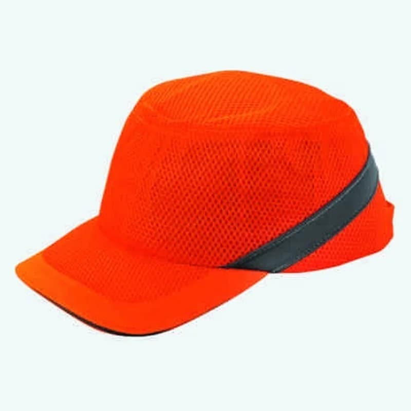 Qoruyucu kepka (bump cap), torlu, narıncı, əksetdirici zolaqlı, şəkil 1