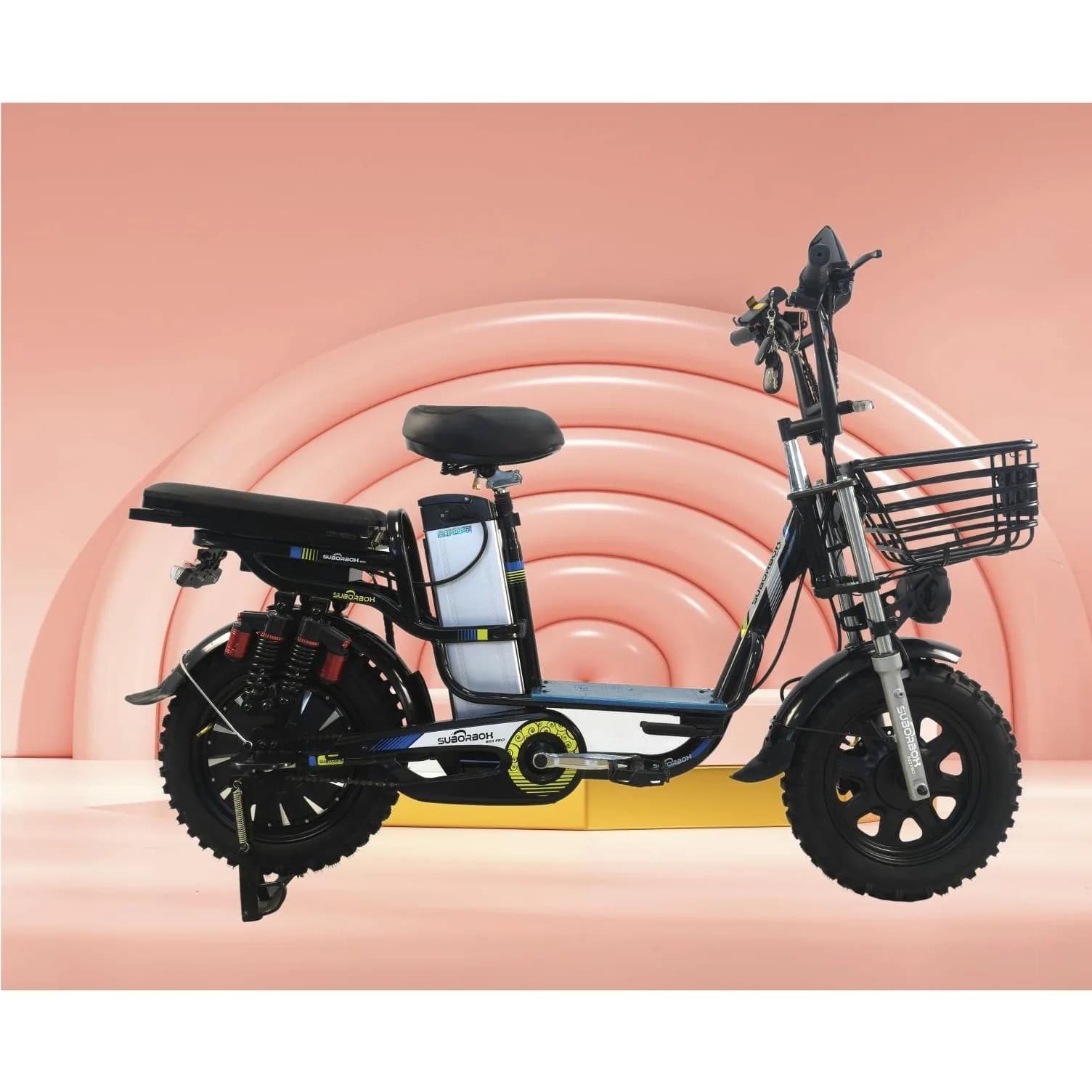 Kuryer elektrik velosipedi, 16" geniş şinlər, 48 V 500 Vt, şəkil 1