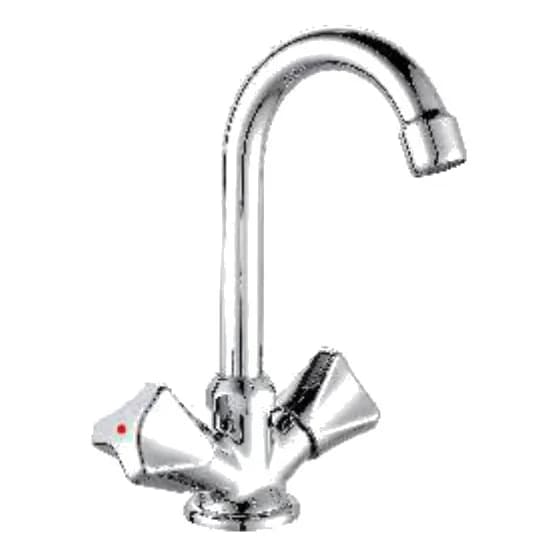 İki qollu lavabo krani, ulduzvari qollar, şəkil 1