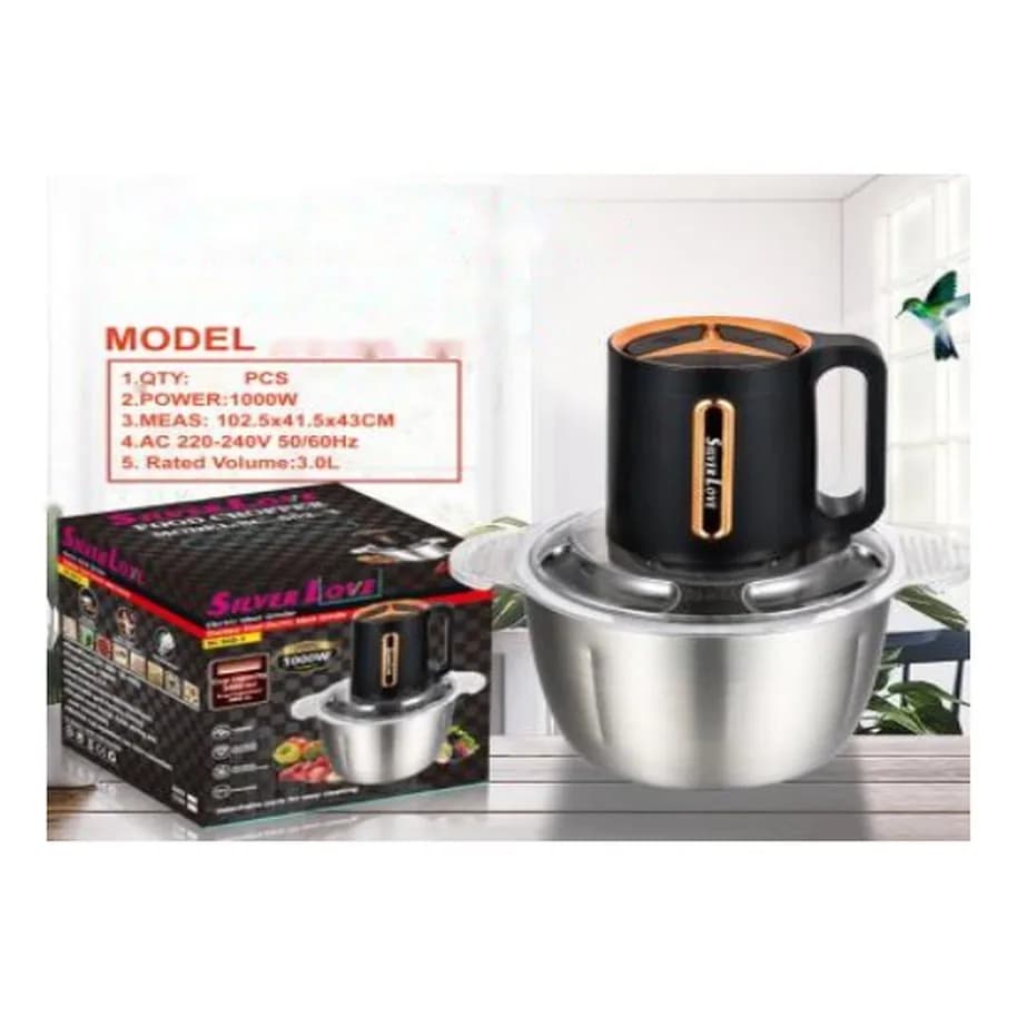 Elektrik doğrayıcı (çopper), 3 l, polad qab, 1000 Vt, şəkil 1