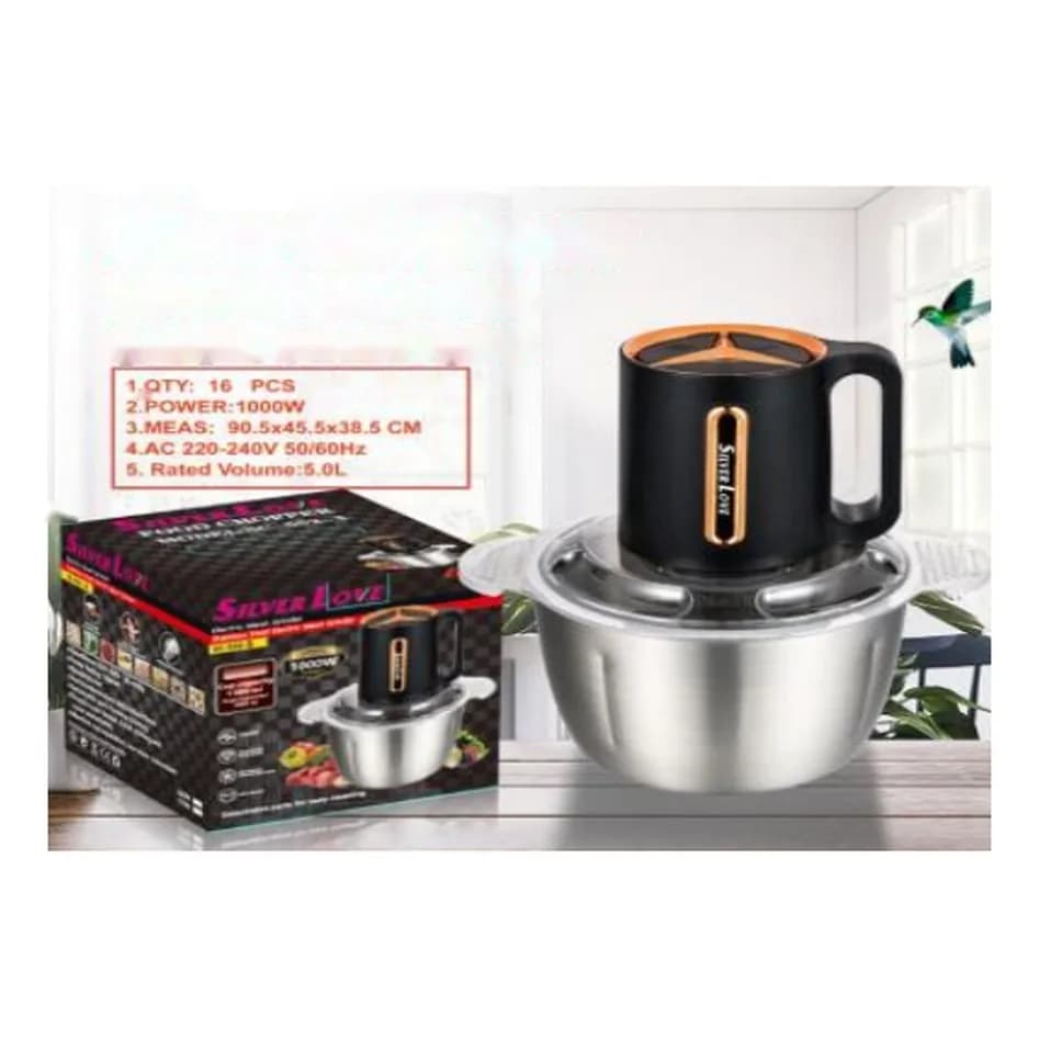Elektrik doğrayıcı (çopper), 5 l, polad qab, şəkil 1