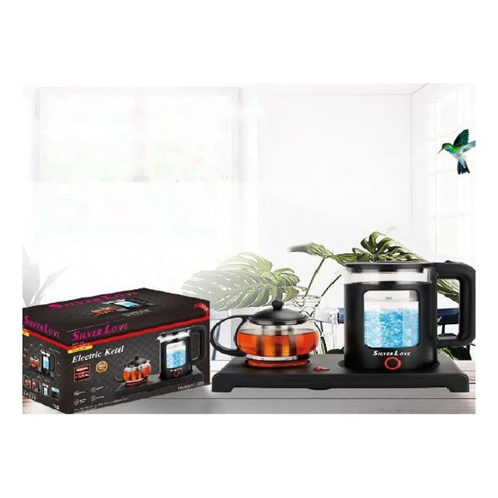 Elektrik çay dəmləyən, şüşə, 1,8 + 0,6 l, şəkil 1