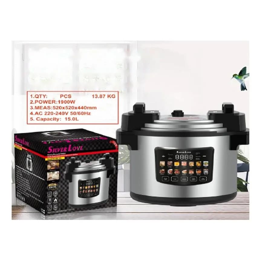 Elektrik təzyiqli qazan 15 l, restoran üçün, şəkil 1