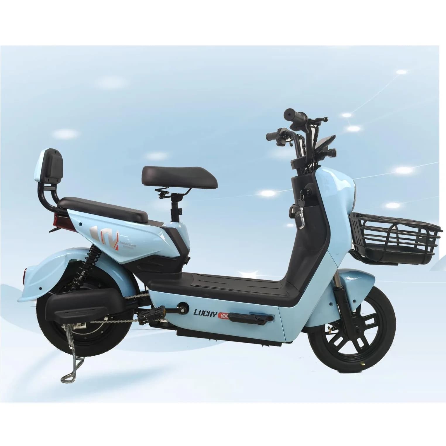 Elektrik skuter, 14", 48 V 350 Vt, iki ayrı oturacaqlı, şəkil 1