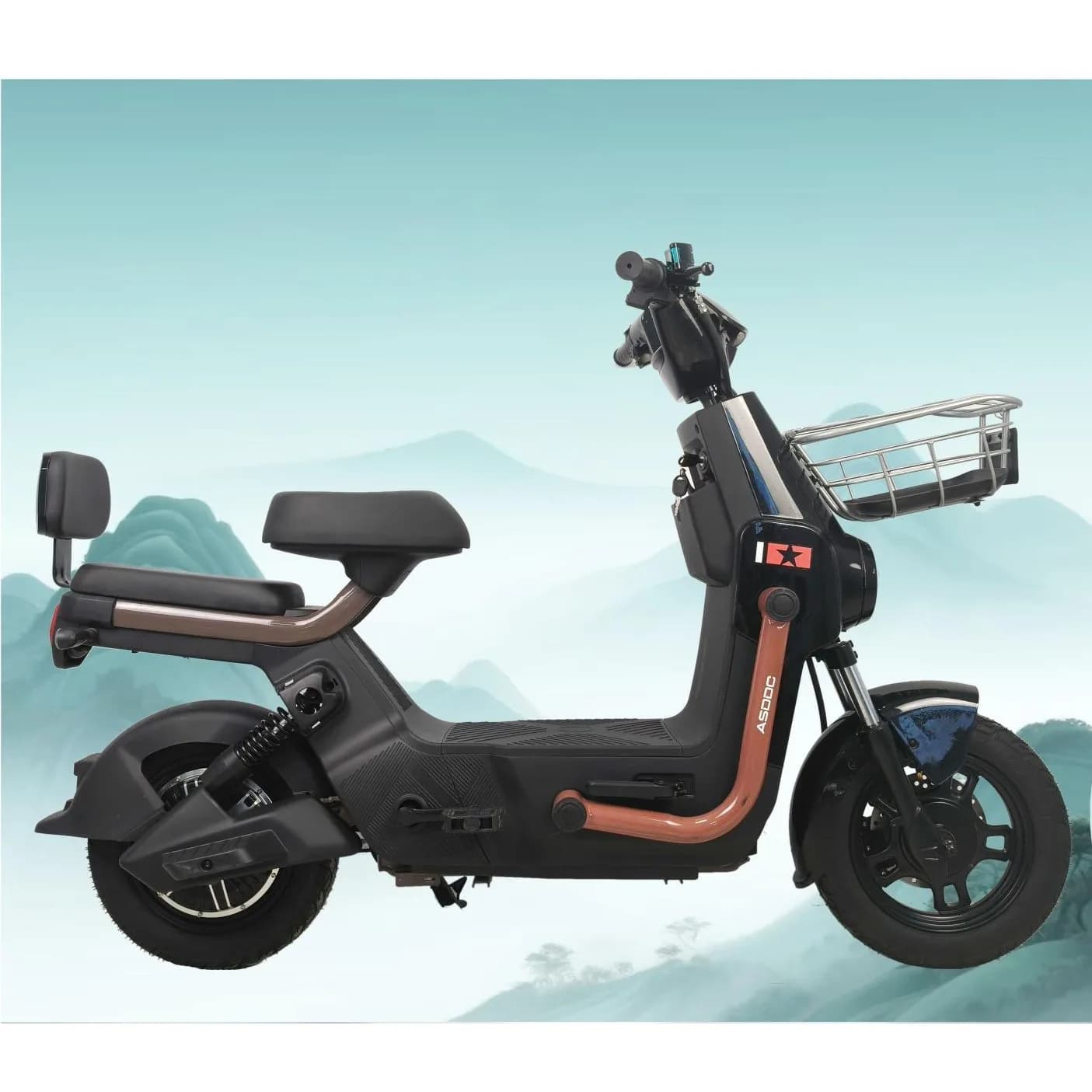 Elektrik skuter, 14", 500 Vt, ön disk əyləc, şəkil 1