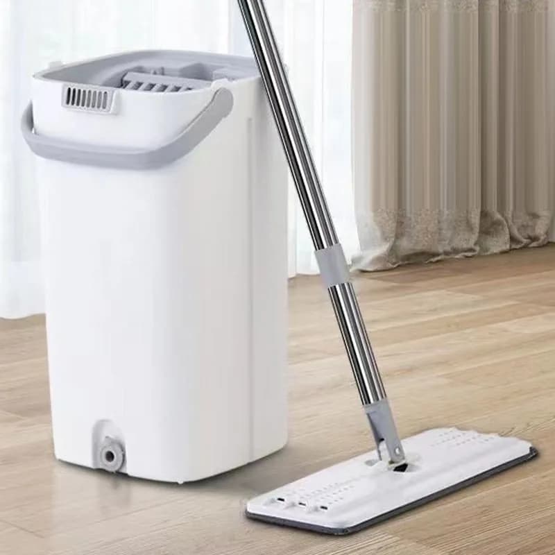 Yastı mop və sıxma vedrəsi dəsti, 33 sm, şəkil 1
