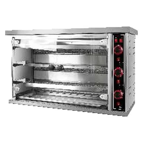Qazlı toyuq qril sobası açıq tipli, 3-9 şiş, şəkil 1