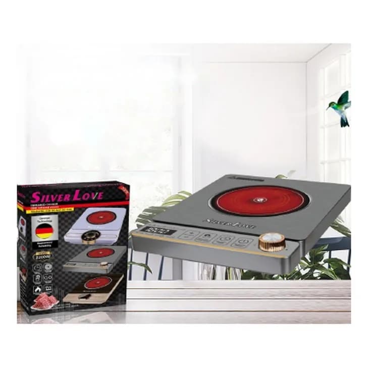 İnfraqırmızı plitə, 2200 Vt, düymə və sensor, şəkil 1