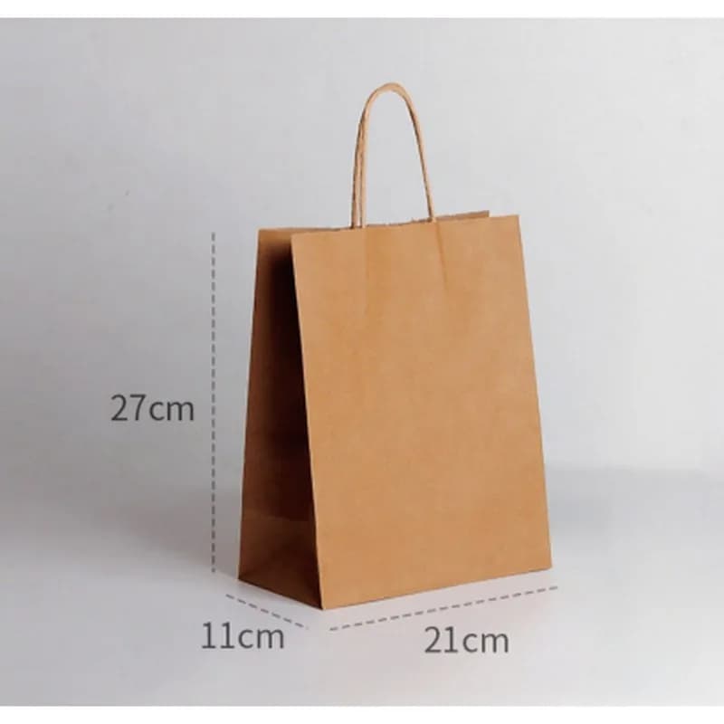 Kraft kağız paket, burma tutacaqlı, 4 ölçü, şəkil 1