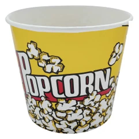 Popkorn üçün kağız vedrə, 980-1810 ml, şəkil 1