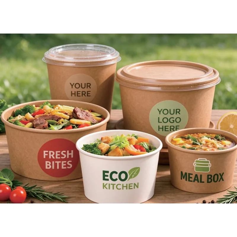 Kağız salat kasası, 500-2700 ml, şəkil 1