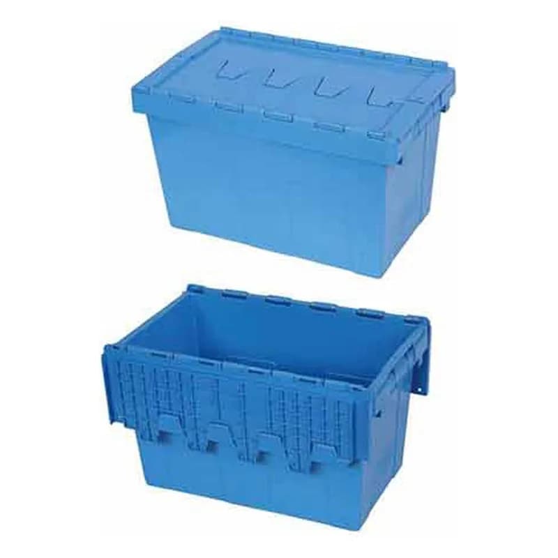Qapaqlı plastik logistika qutusu, 592 x 395 x 315 mm, şəkil 1