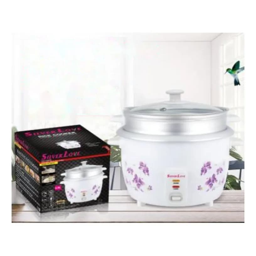 Elektrik düyü bişirən, 6 l, buxar səbətli, 1000 Vt, şəkil 1