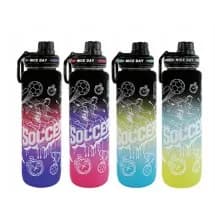İdman su qabı, velosiped üçün, futbol topu naxışlı, 1000 ml, şəkil 1