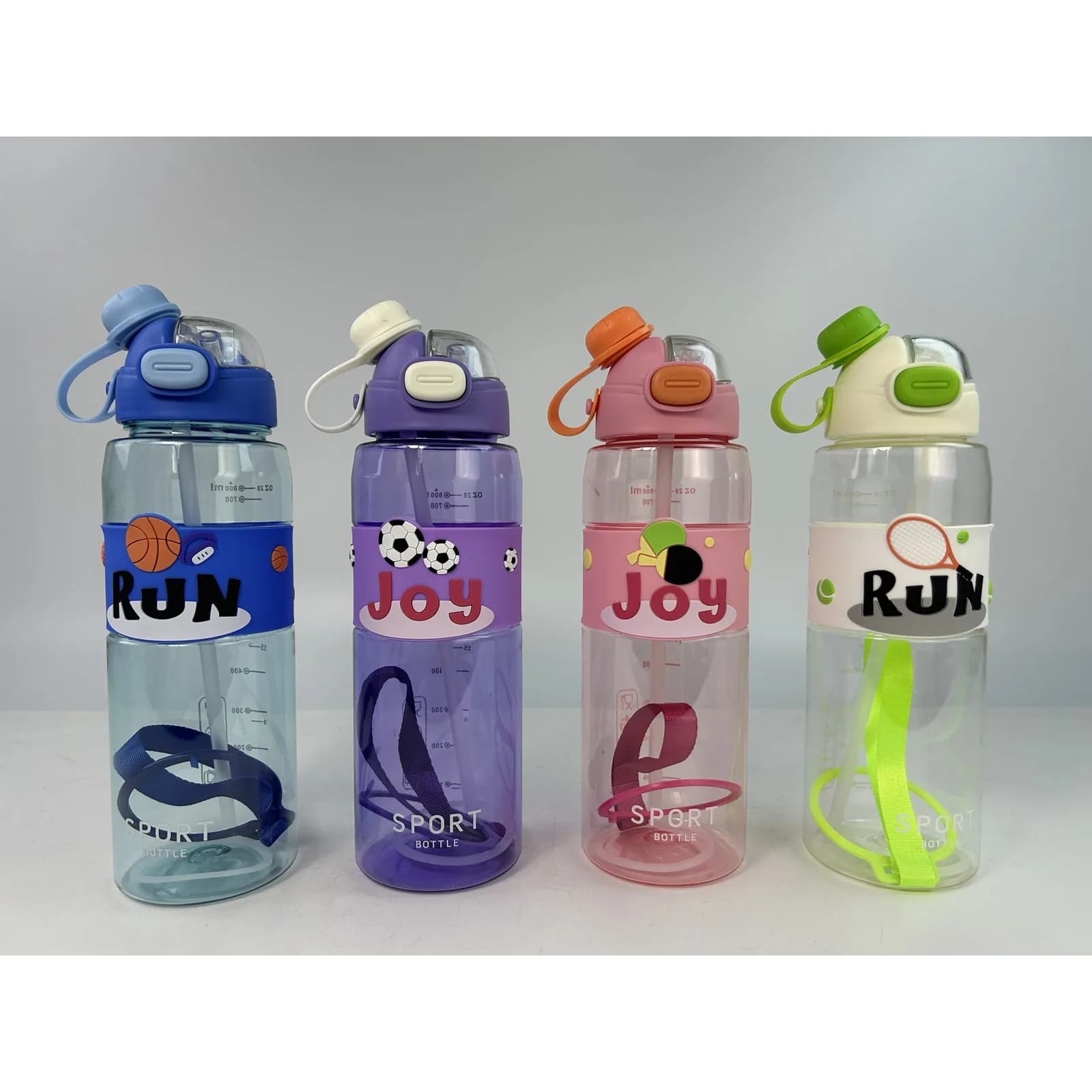 İdman su qabı, qayışlı, 800 ml, şəkil 1