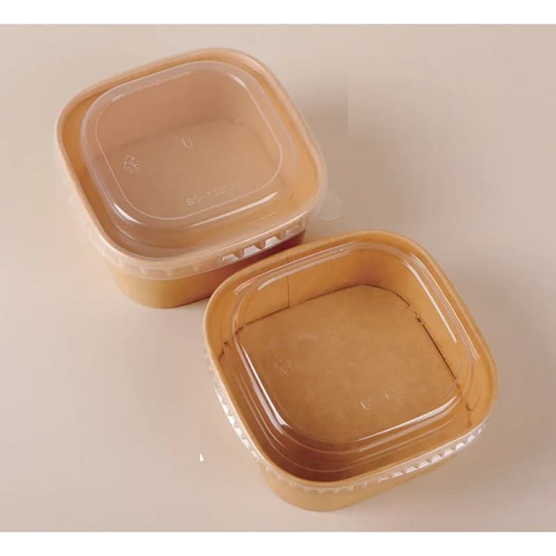 Kvadrat kraft kağız kasa, 500-1400 ml, şəkil 1