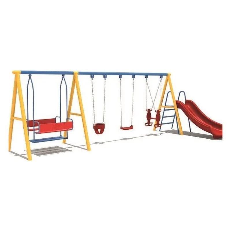 Yelləncək kompleksi, sürüşkənli, skamyalı, 600 sm, şəkil 1