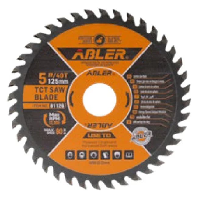 Taxta üçün mişar diski TCT, 125 mm, 40 diş, şəkil 1