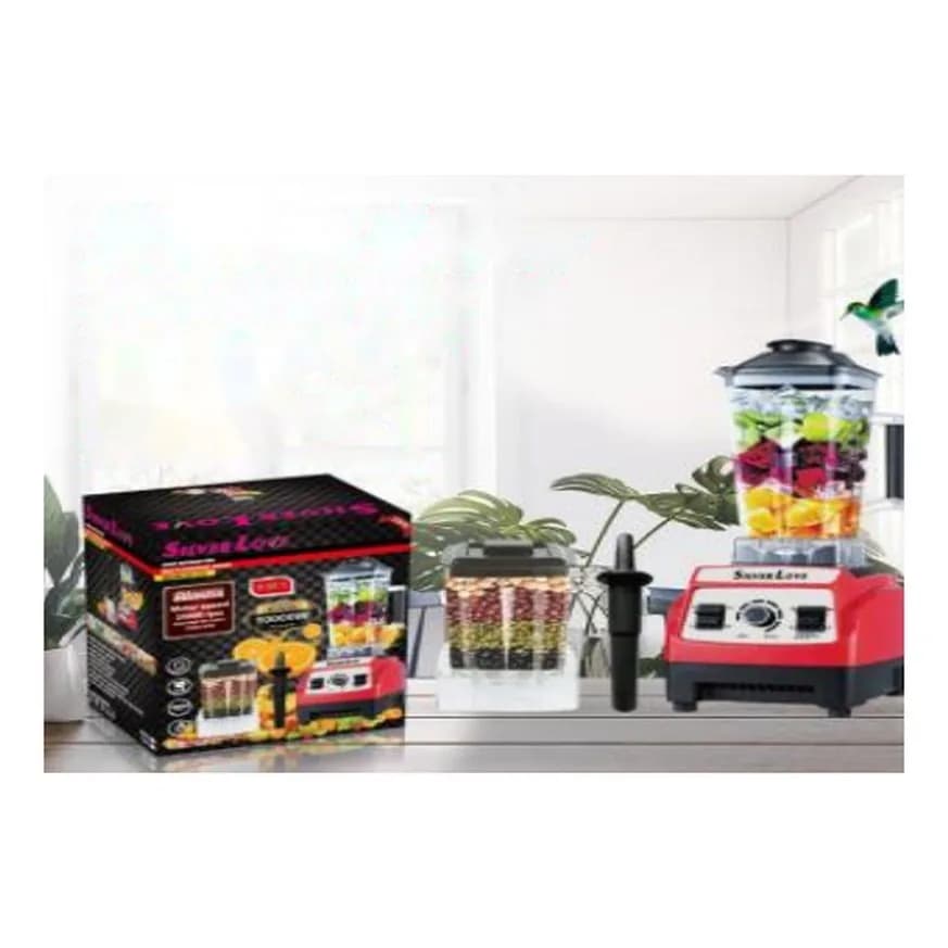 Güclü blender 2-si 1-də, 2,5 l, qırmızı, şəkil 1