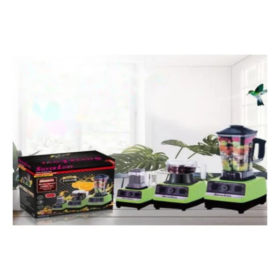 Güclü blender 3-ü 1-də, 3 l, yaşıl, şəkil 1