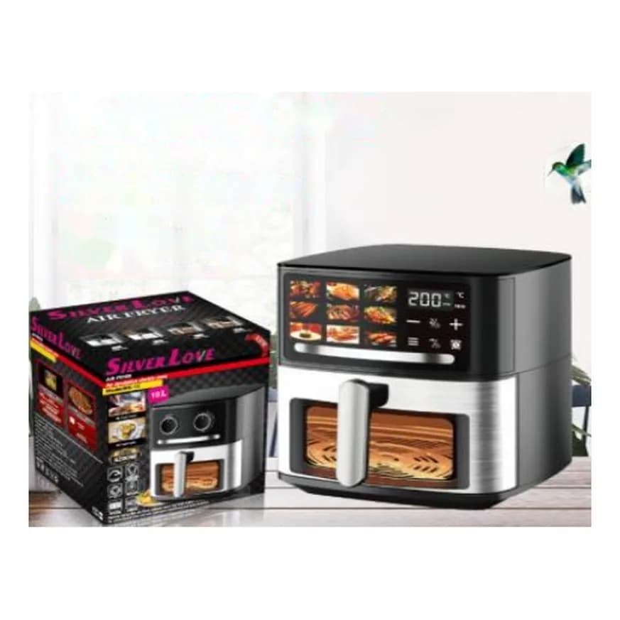 Hava fritözü 18 l, sensor ekran, pəncərəli, şəkil 1