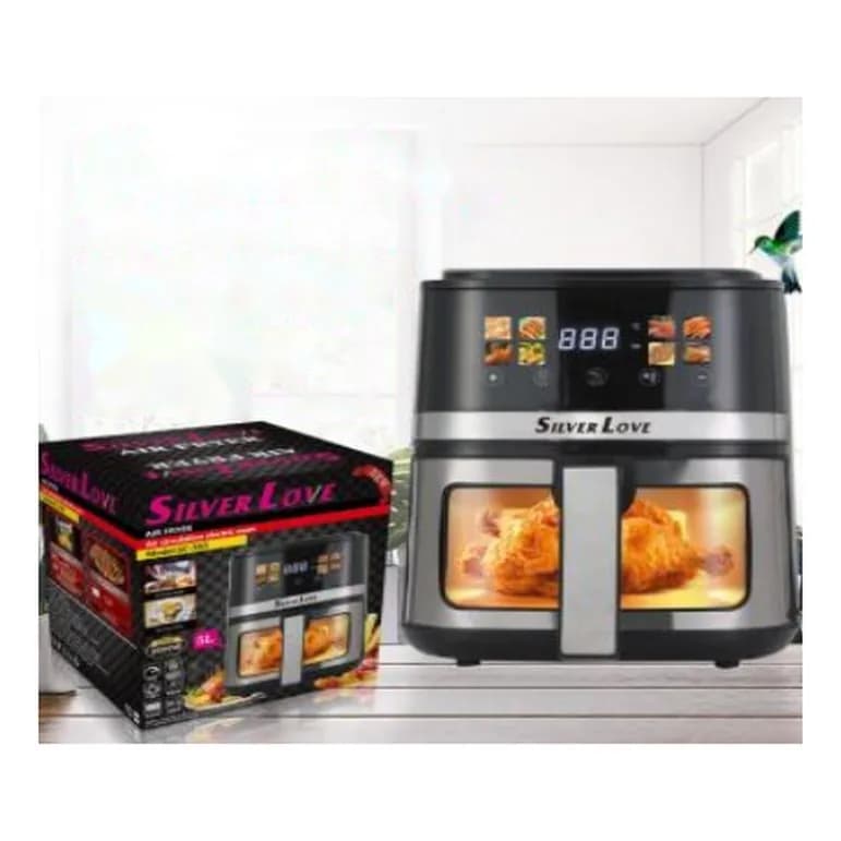 Hava fritözü 5 l, baxış pəncərəli, sensor ekran, şəkil 1