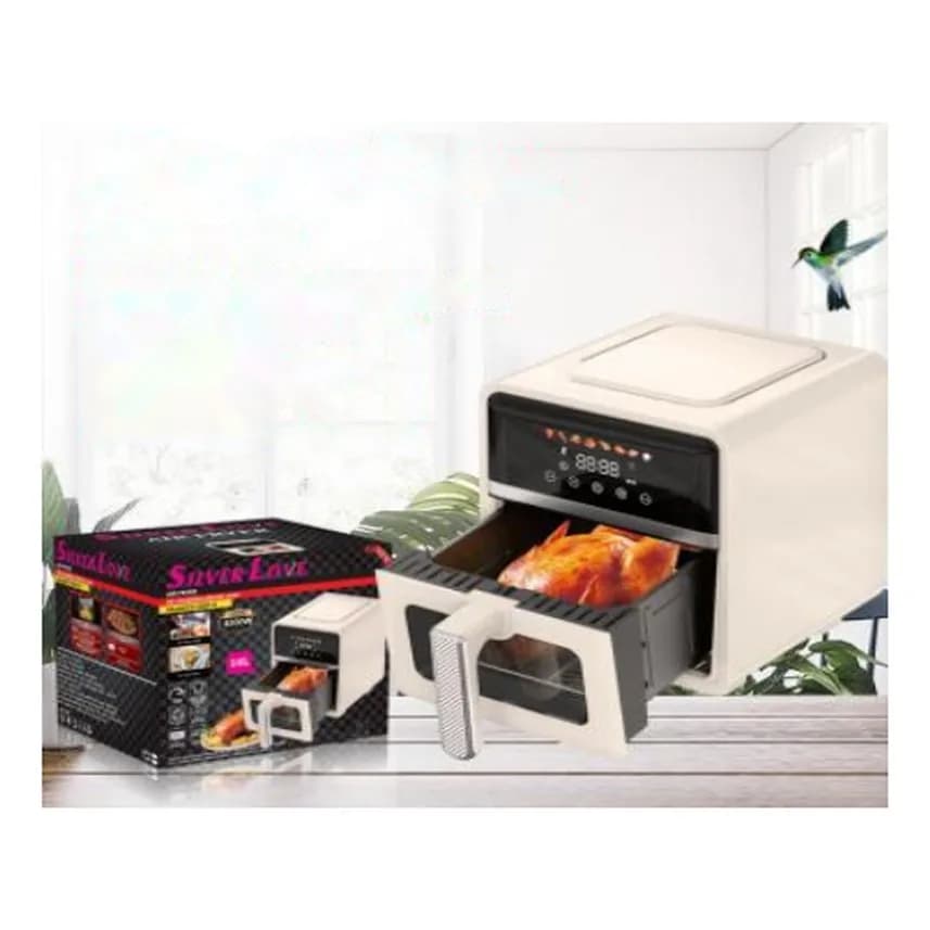 Hava fritözü 8 l, sensor ekran, pəncərəli, CY-5001-E, şəkil 1