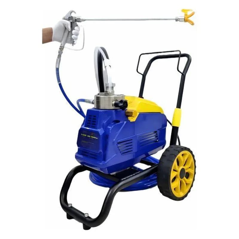 Airless boya aparatı 1800 Vt, 2,2 l/dəq, asinxron mühərrikli, qara arabalı, şəkil 1