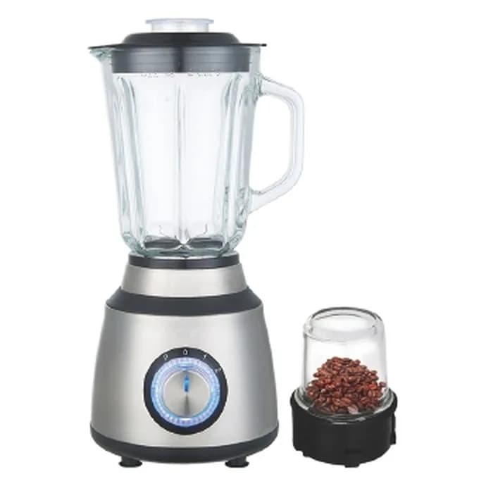 Blender və üyüdücü, 1,5 l şüşə qab, gümüşü, LK-B802G, şəkil 1