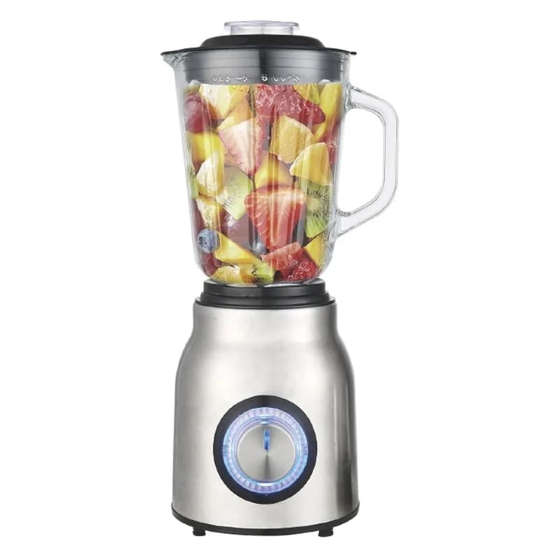 Blender və üyüdücü, 1,5 l şüşə qab, gümüşü, LK-B807G, şəkil 1