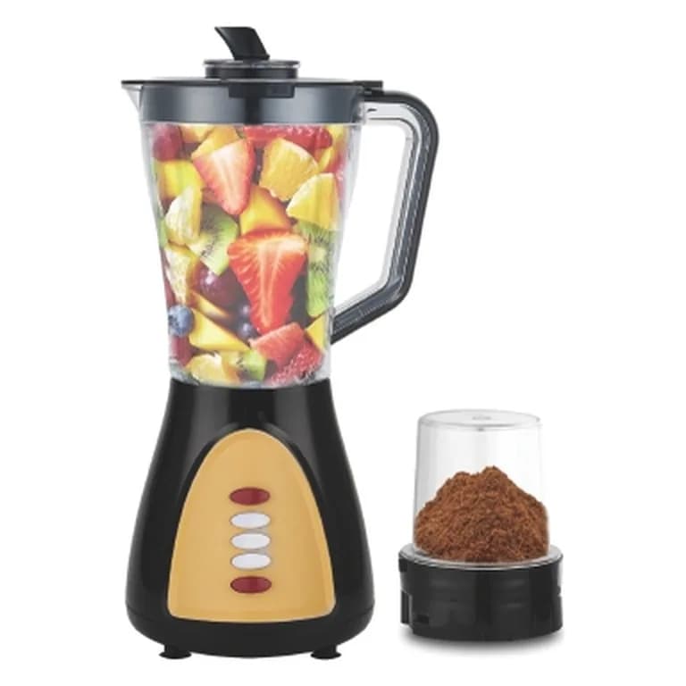 Blender və üyüdücü, 1,5 l plastik qab, qara-bej, şəkil 1
