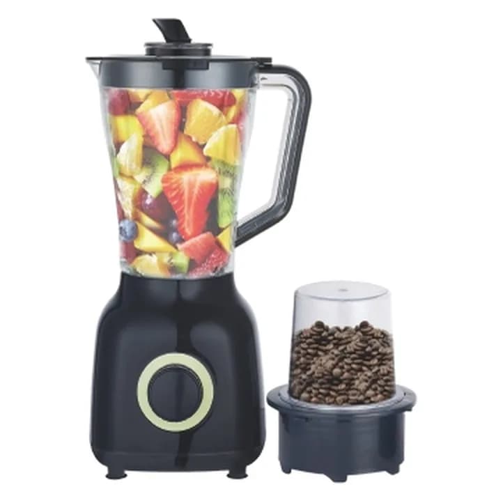 Blender with grinder, 1.5 L plastic jar, black, LK-B203B, image 1