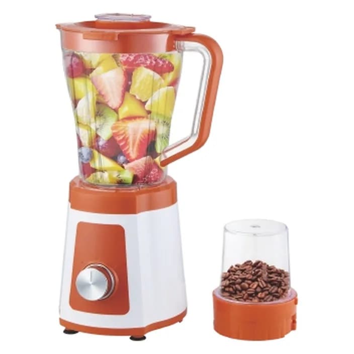 Blender və üyüdücü, 1,5 l plastik qab, narıncı-ağ, şəkil 1