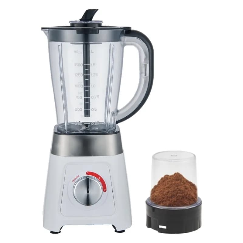 Blender və üyüdücü, 1,5 l plastik qab, ağ, LK-B300PB, şəkil 1