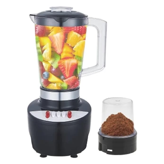 Blender və üyüdücü, 1,5 l plastik və ya şüşə qab, qara, şəkil 1