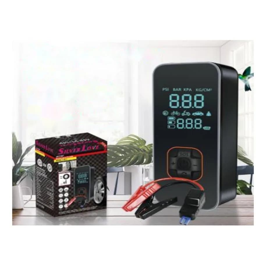 Avtomobil işəsalma cihazı və şin nasosu, 4 x 2000 mAh, A10-1, şəkil 1
