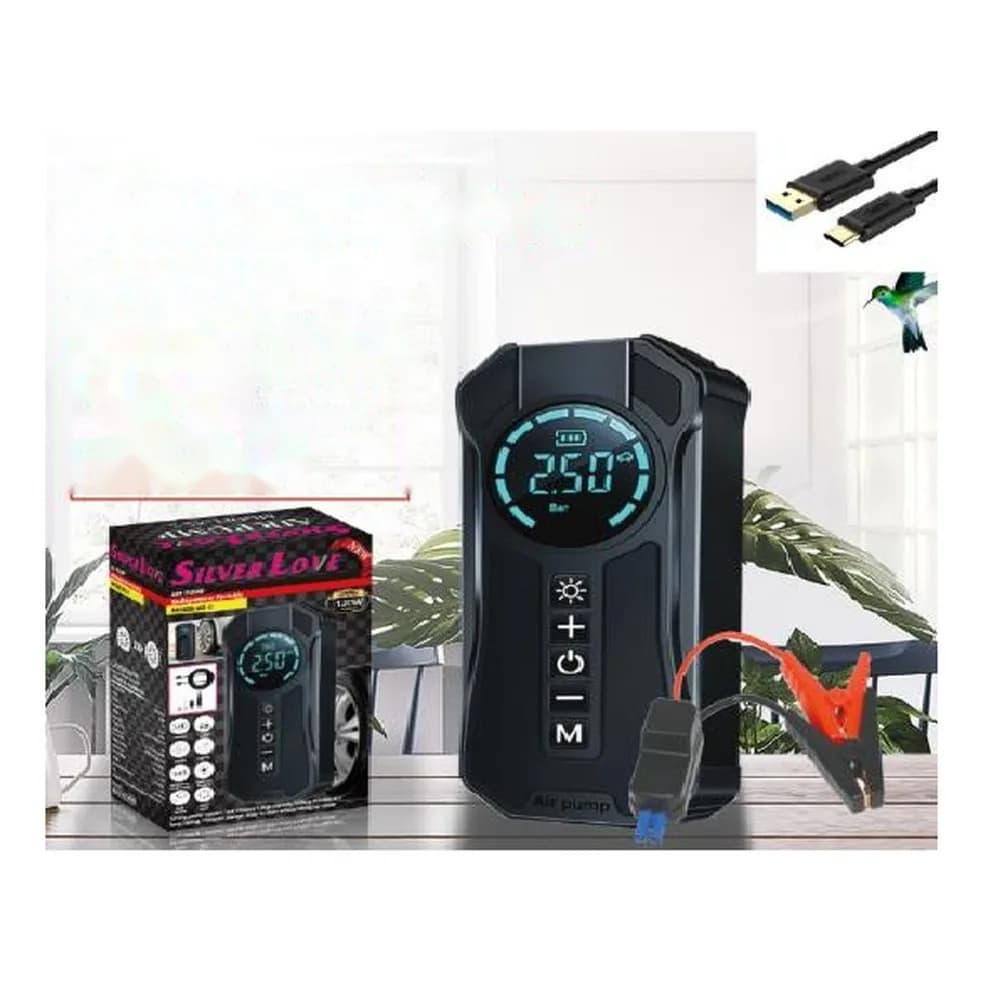 Avtomobil işəsalma cihazı və şin nasosu, 4 x 2000 mAh, A5-2, şəkil 1