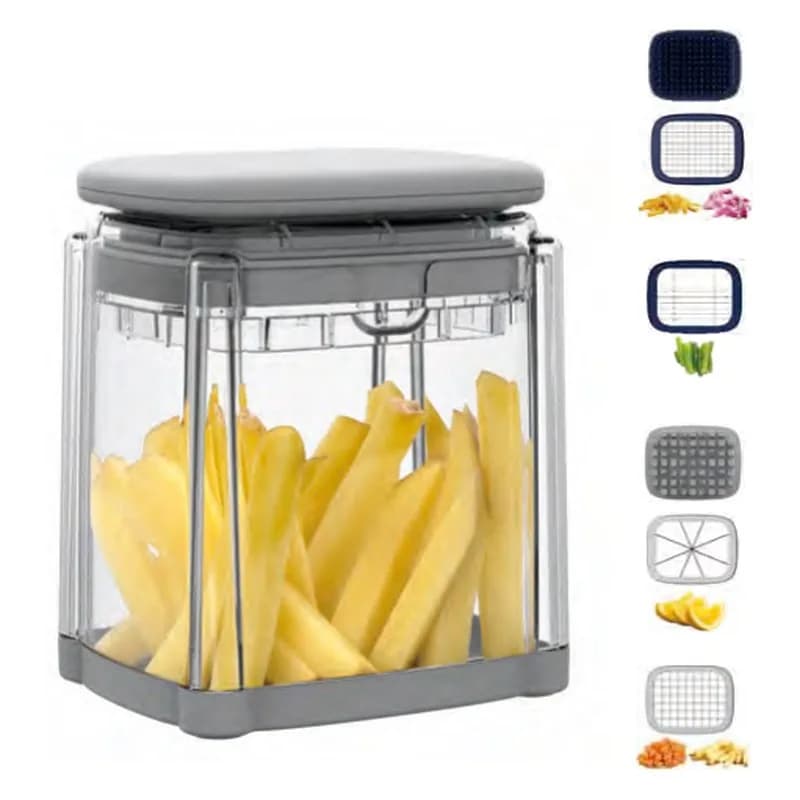 Şaquli tərəvəz doğrayıcı qutu (chop box), 4 bıçaq, B861-B, şəkil 1