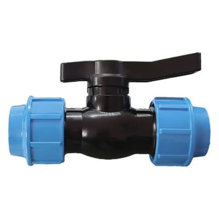 Sıxıcı kürəvi kran, PE boru üçün sıxıcı fitinq, 25-110 mm, şəkil 1