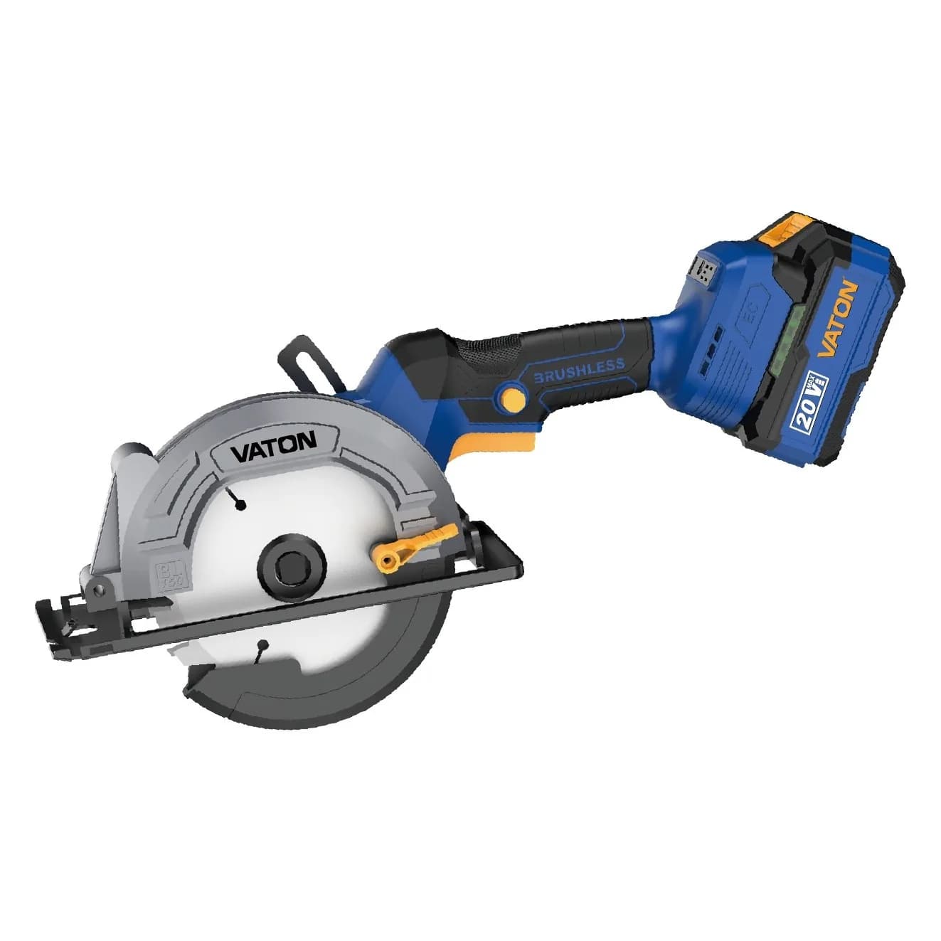 Akkumulyatorlu fırçasız dairəvi mişar 20V, 150 mm, şəkil 1