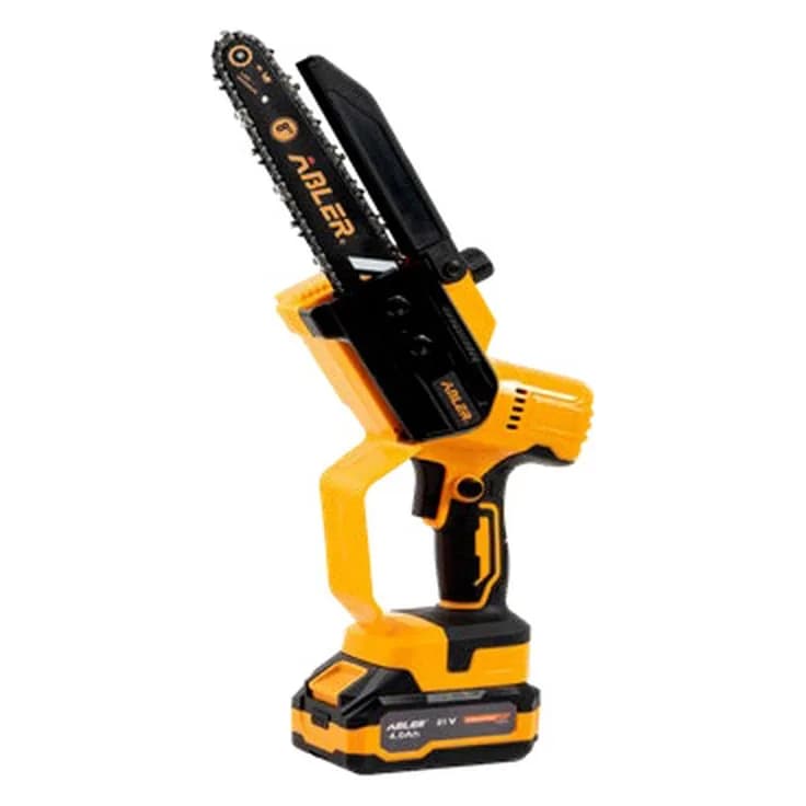Akkumulyatorlu mini zəncirli mişar 21 V, 8", şəkil 1