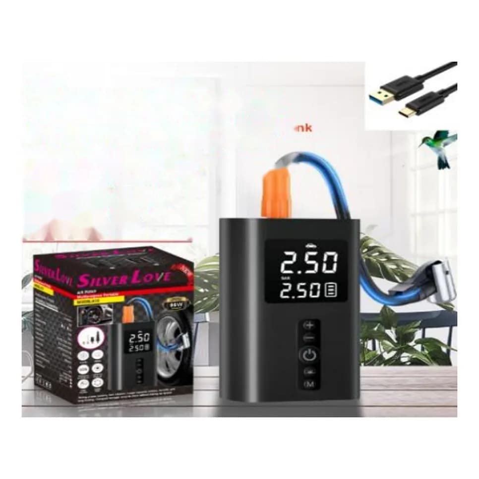 Akkumulyatorlu şin nasosu, 2 x 2000 mAh, 150 PSI, A10-2, şəkil 1