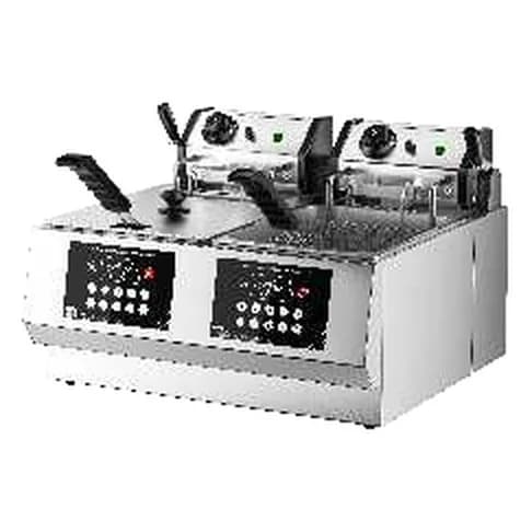 Masaüstü elektrik fritür, taymerli qaldırıcı, 8 l, 1-2 çən, şəkil 1