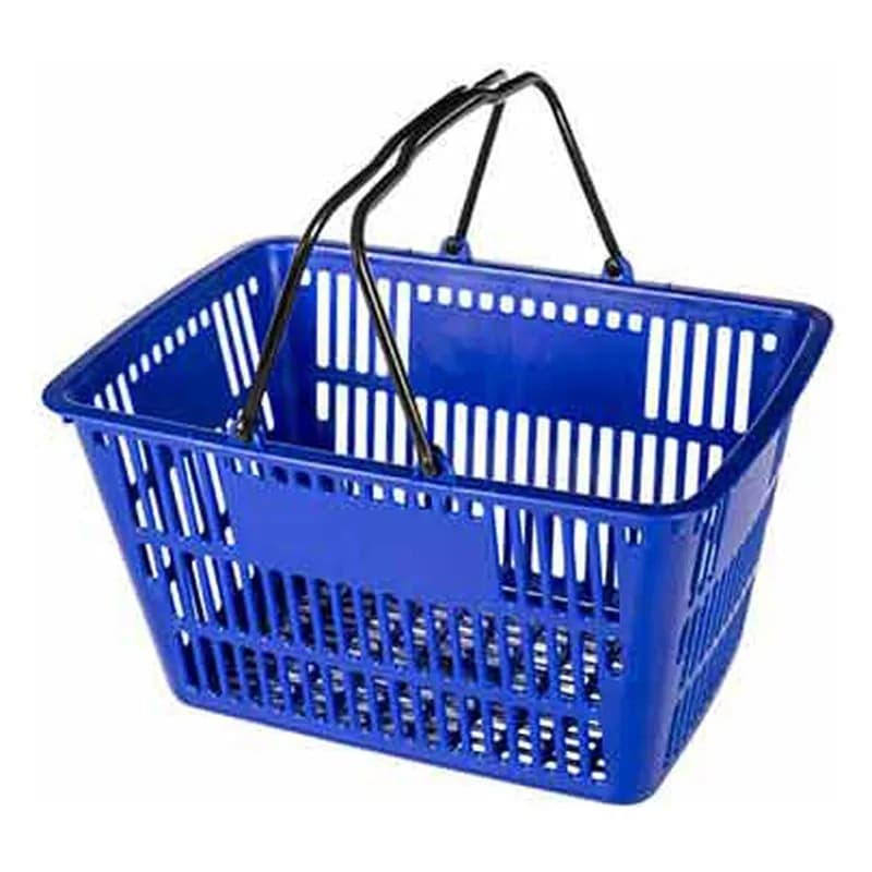 İki qulplu plastik alış-veriş səbəti, 380 x 270 x 220 mm, şəkil 1