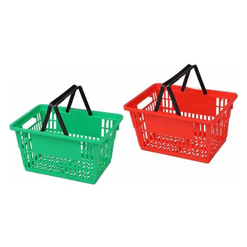 İki qulplu plastik alış-veriş səbəti, 435 x 308 x 230 mm, şəkil 1