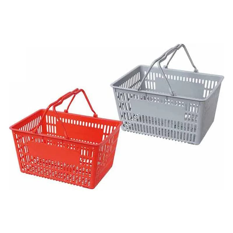 İki qulplu plastik alış-veriş səbəti, 480 x 330 x 250 mm, şəkil 1